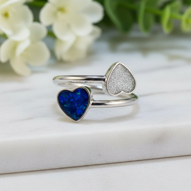 Adjustable Two Of A Kind Ring