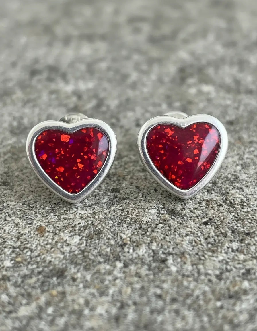 Sterling Silver Heart Earrings