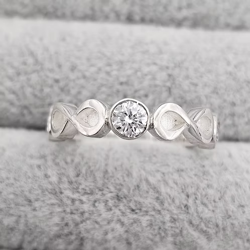 Double Infinity CZ Ring