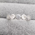 Double Infinity CZ Ring