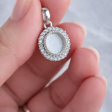 Silver 925 Halo Pendant