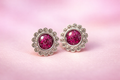 925 Silver Studs With Cubic Zirconia's.