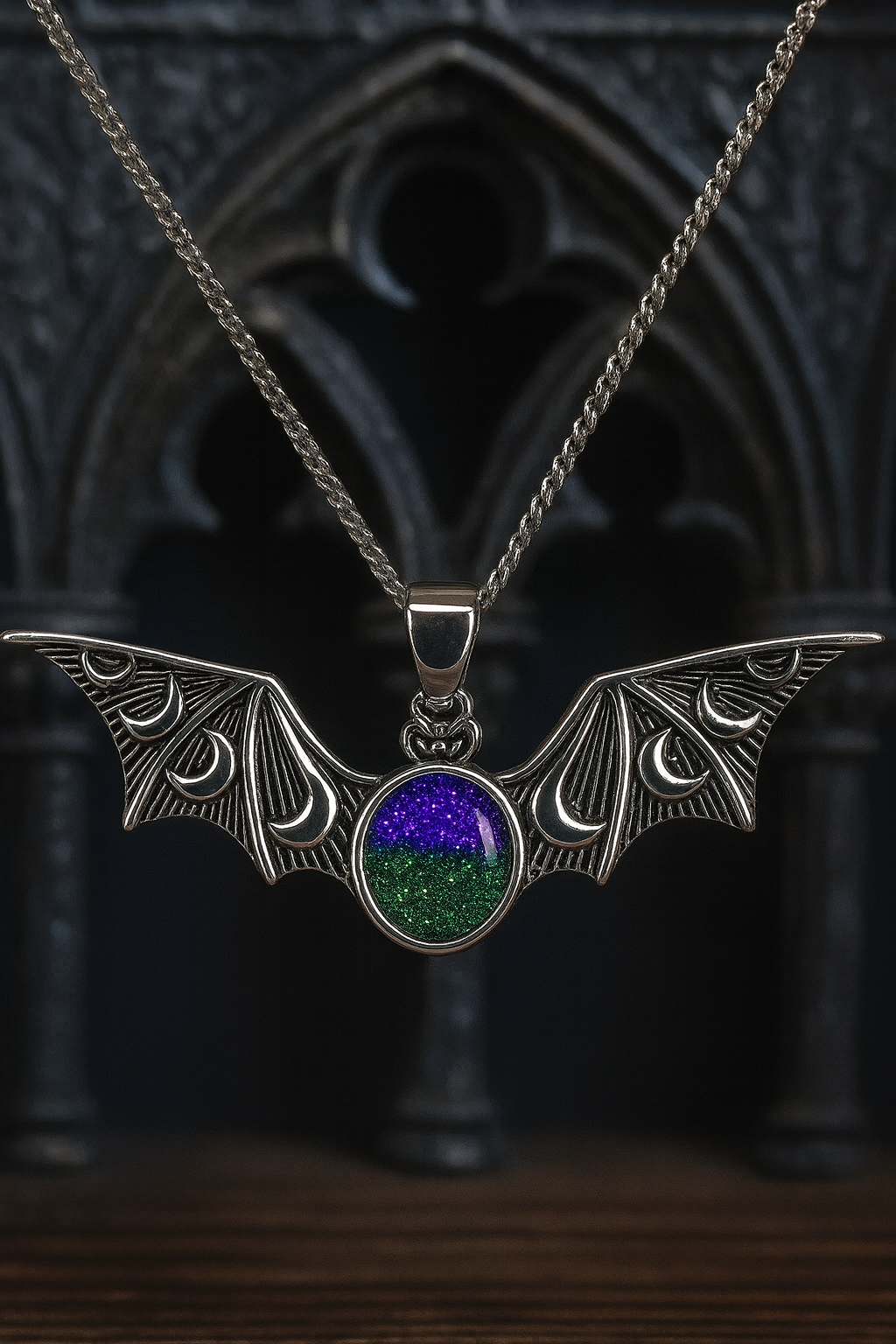 Silver Bat Pendant