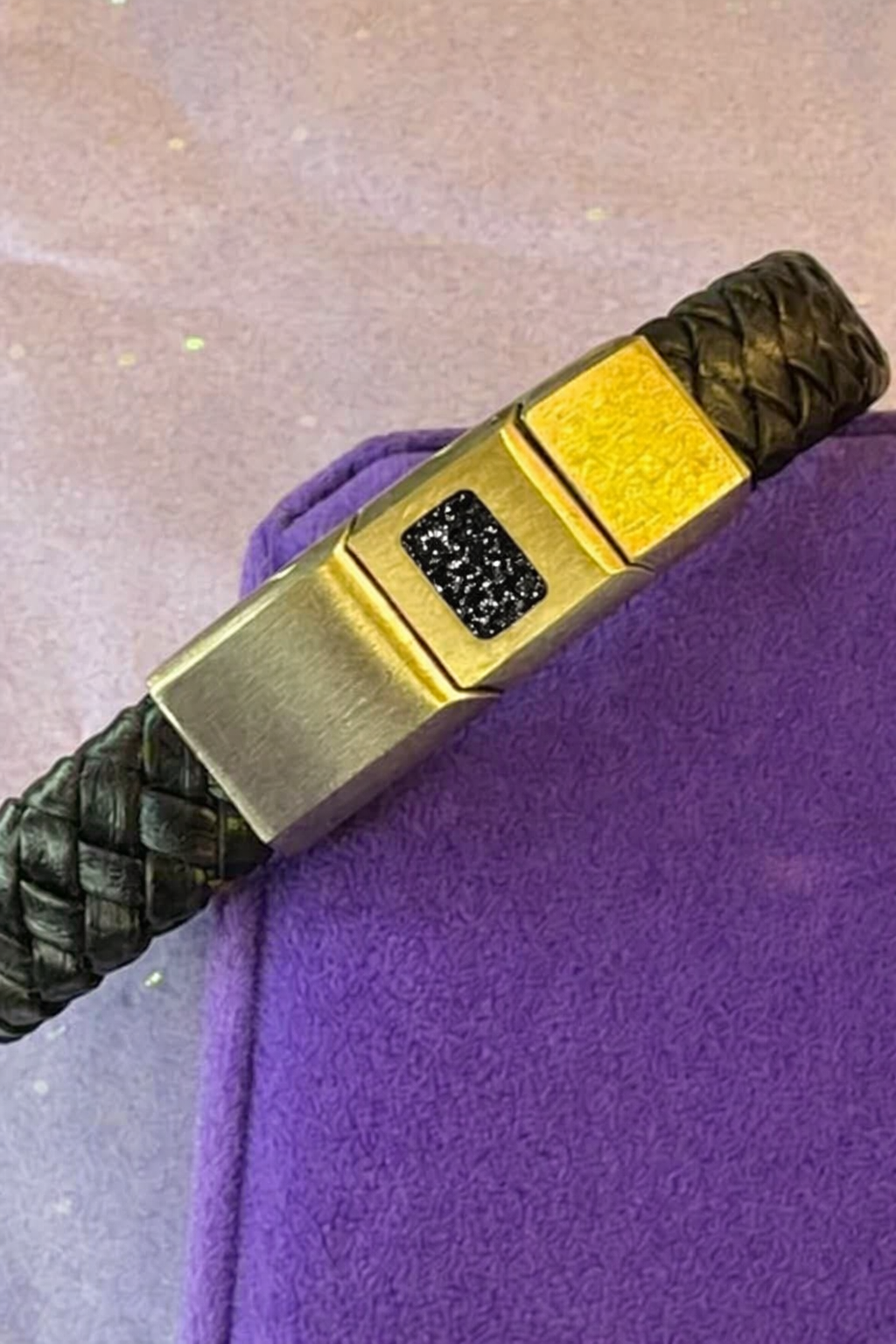 Stainless Steel Pinned Leather Bracelet