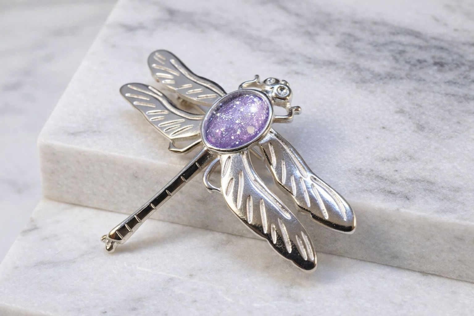 Sterling Silver 925 Dragonfly brooch