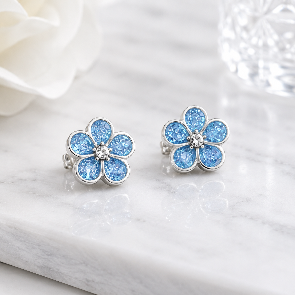 Forget Me Not Studs