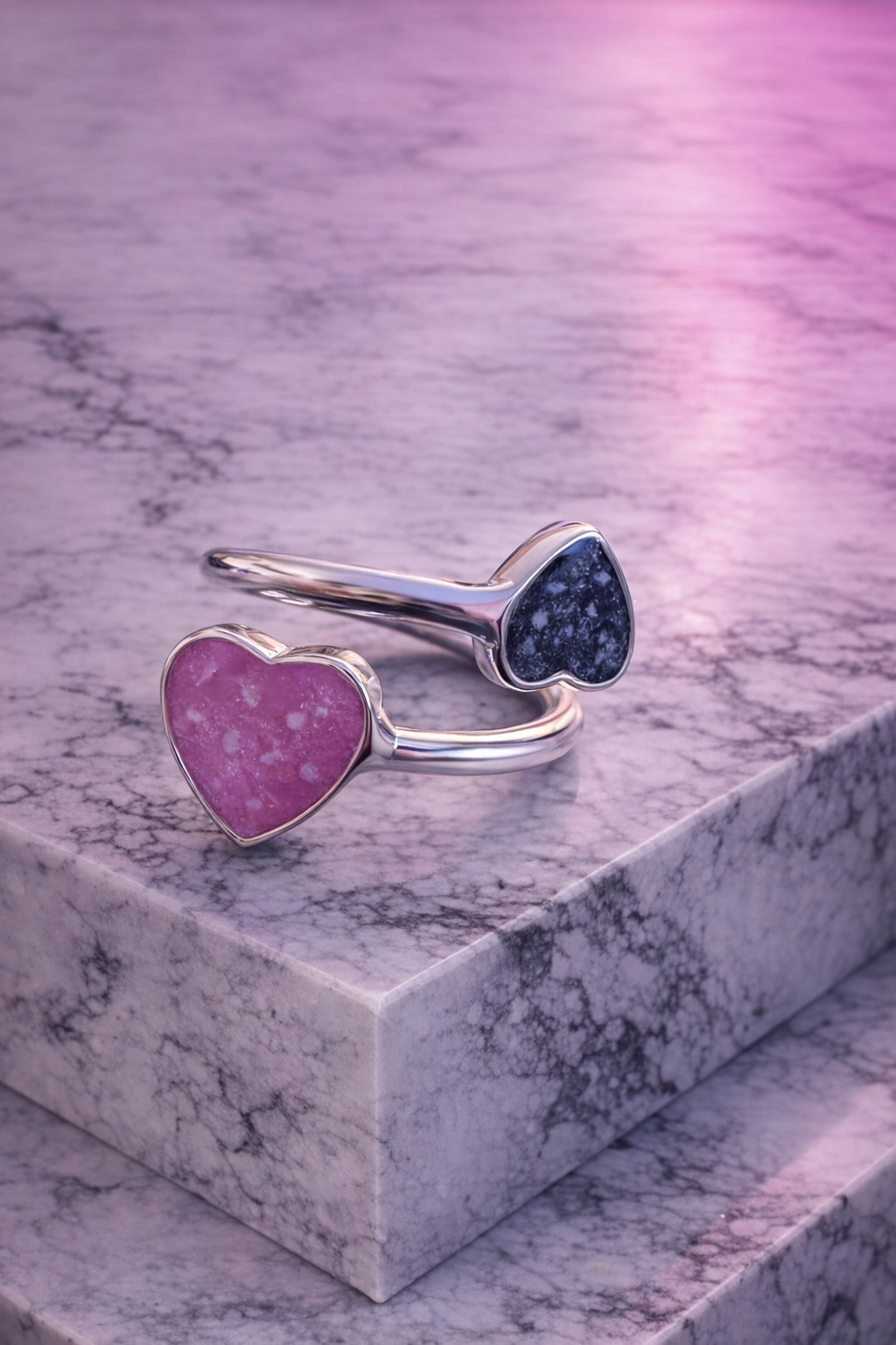 Adjustable Two Of A Kind Ring