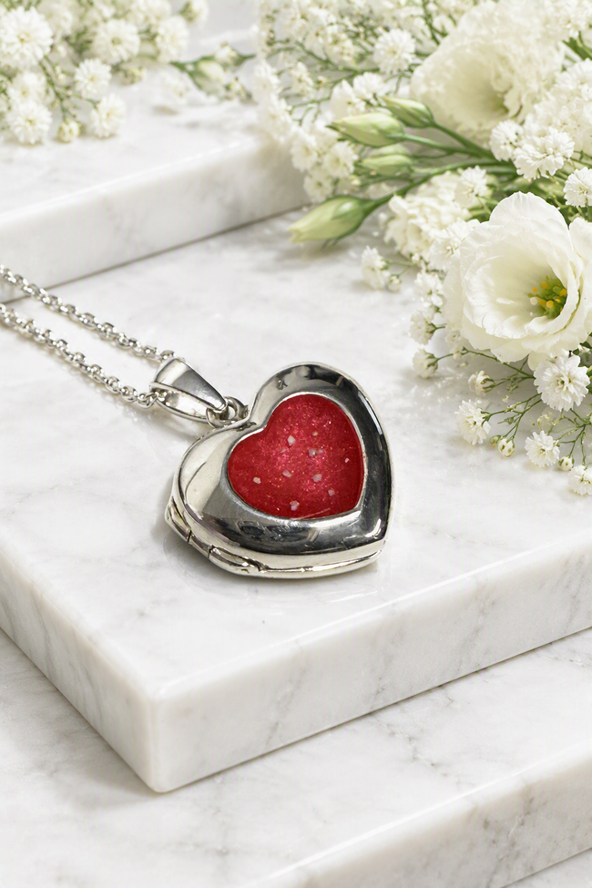 Solid Silver Heart Locket