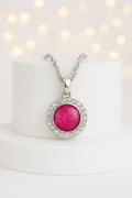 Silver 925 Halo Pendant
