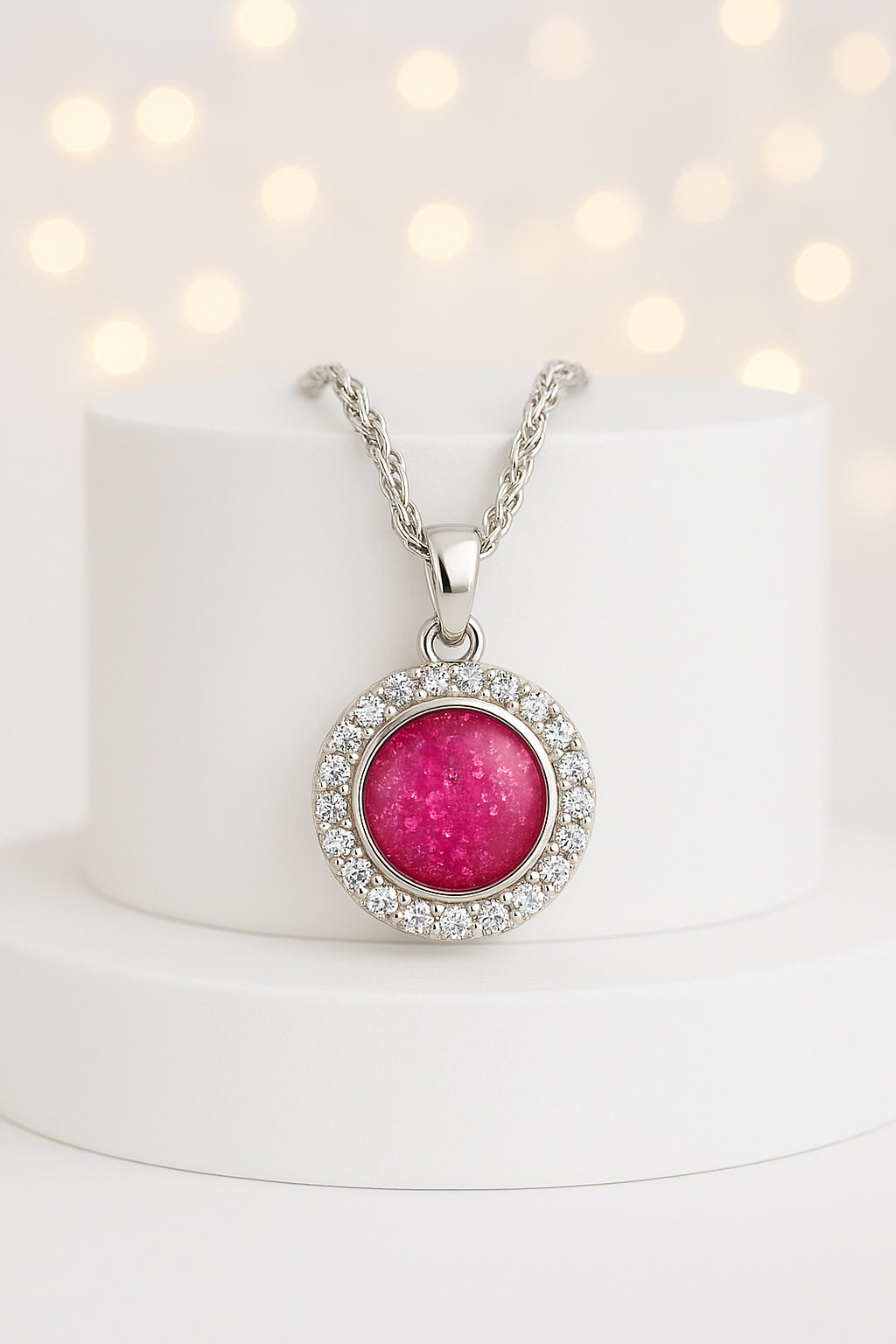 Silver 925 Halo Pendant