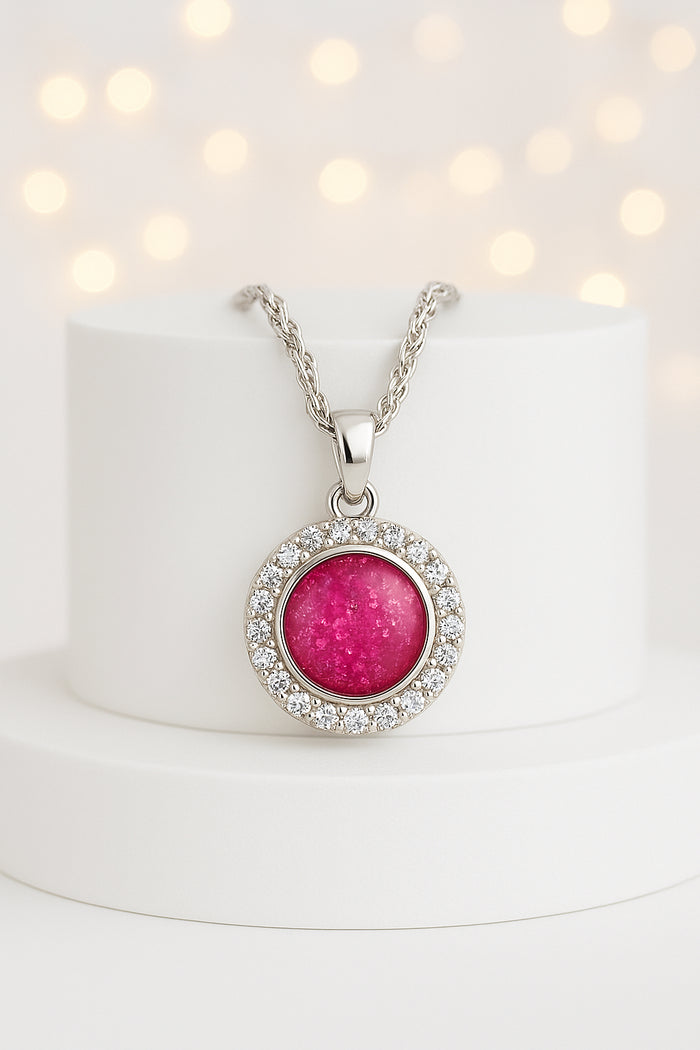 Silver 925 Halo Pendant
