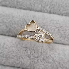 9CT Gold Both With Me Ring