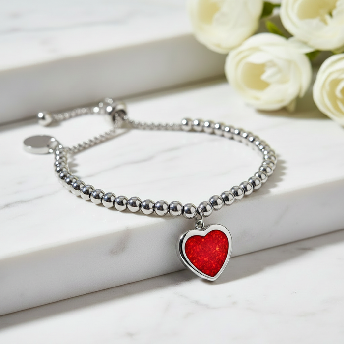 Beaded Heart Bracelet (Cherished Collection)