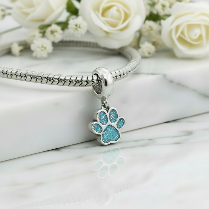 Dangle Paw Print Charm