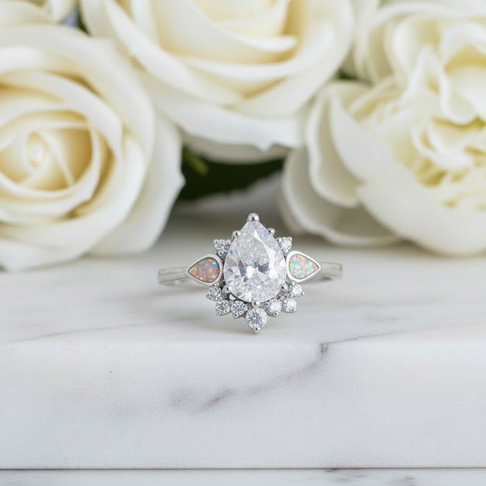 Dew Drop Cluster Ring