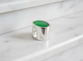 Silver Oval Charm