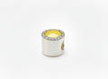 Silver Cubic Zirconia Oval Charm