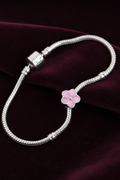Silver Flower Heart