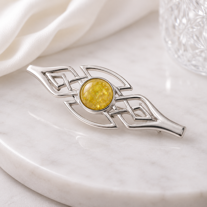 Celtic Solid Silver 925 Brooch