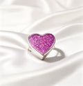 Solid Silver Heart Charm