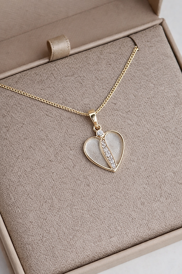 9CT Divided Heart Pendant