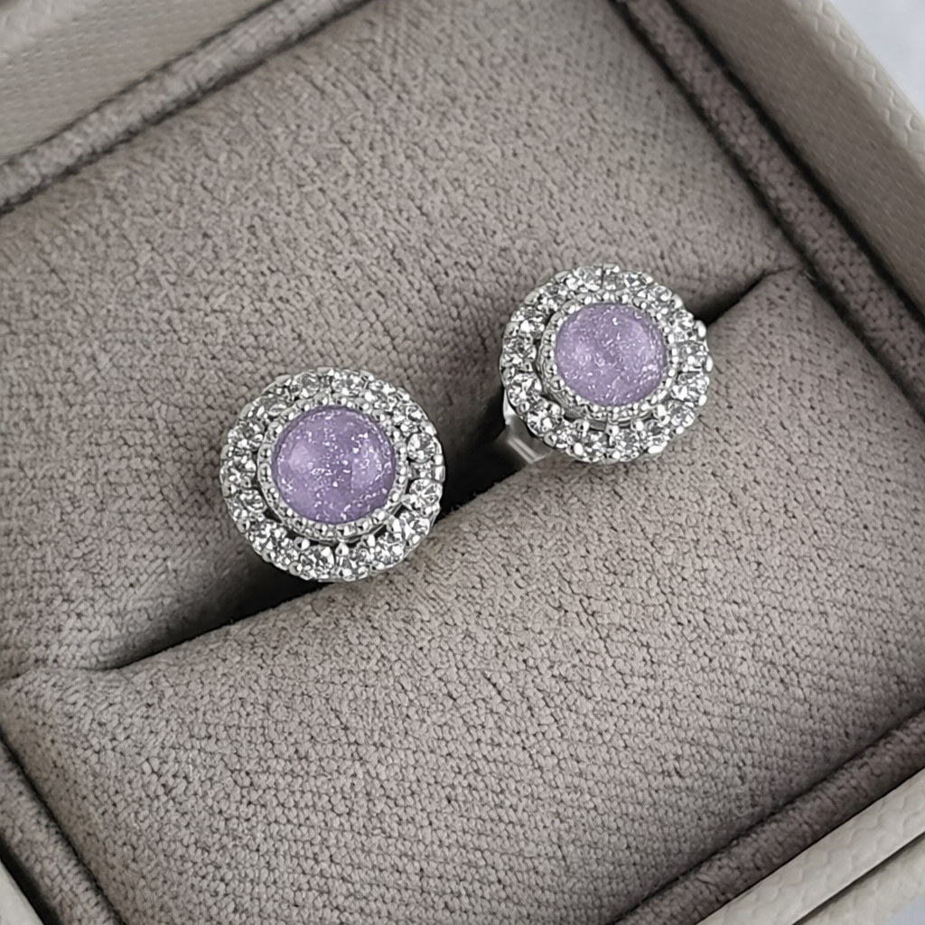 CZ Halo Studs