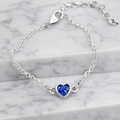 Mini Heart Charm Belcher Bracelet