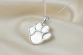 Man's Best Friend Solid Silver Paw Print Pendant