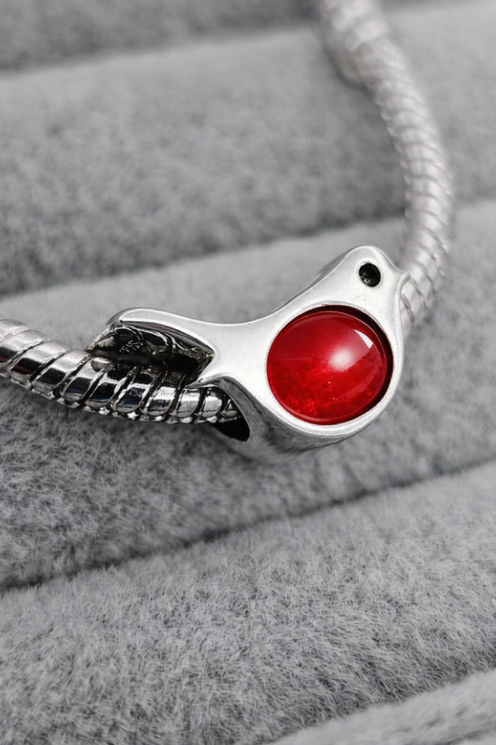 925 Silver Red Robin