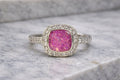 CZ Stainless Steel Pillar Ring